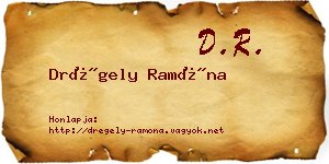 Drégely Ramóna névjegykártya